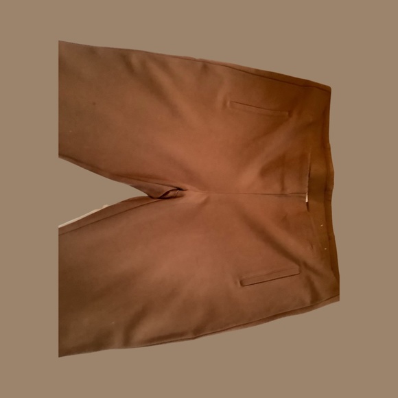 CHICO’S CASUAL EASY WEAR SIZE 3 UMBER STRAIGHT LEG SLACKS - Picture 2 of 4